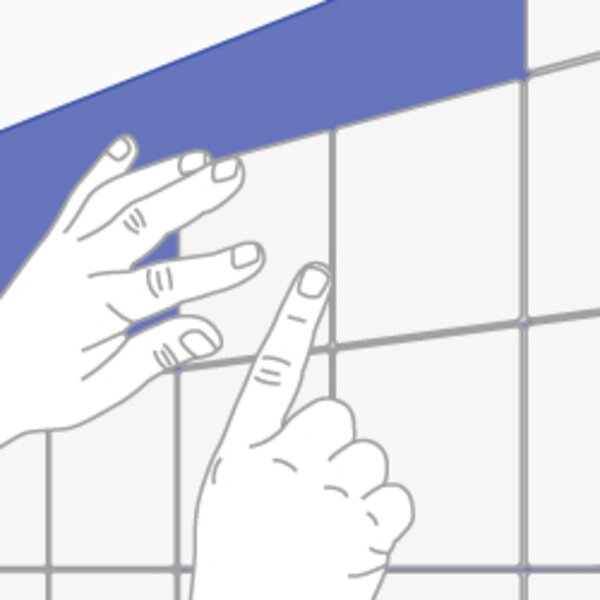 Fliesenfixierung, Membrane